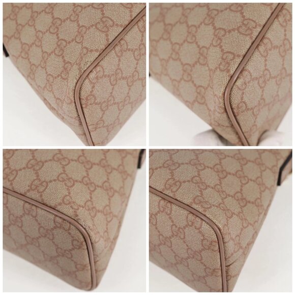 GUCCI GG Supreme Hand Bag PVC 2way Pink Gold 353440 Auth ki5957 - Picture 14 of 16